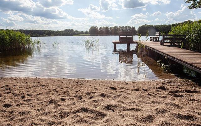 Domwigierski Pl -Jeziorki -Gr- Comfort-Ferienhaus-Polen - Wlasna Linia Brzegowa I Sauna Wysoki Most  エクステリア 写真