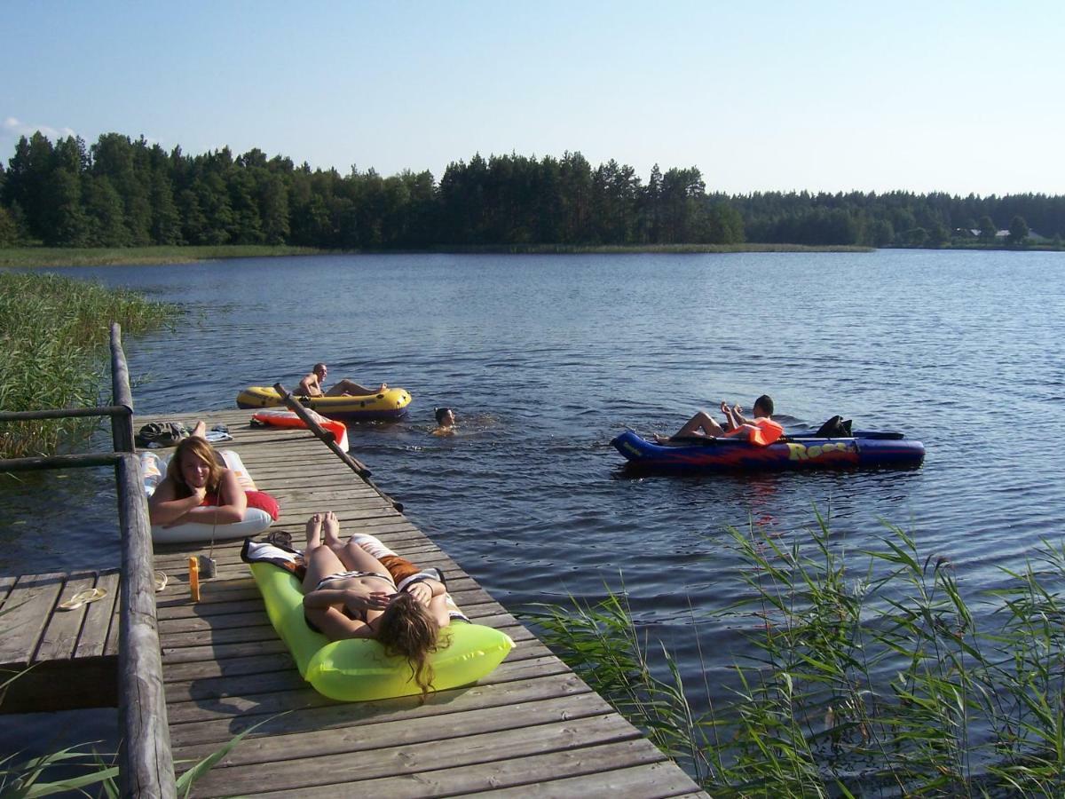 Domwigierski Pl -Jeziorki -Gr- Comfort-Ferienhaus-Polen - Wlasna Linia Brzegowa I Sauna Wysoki Most  エクステリア 写真
